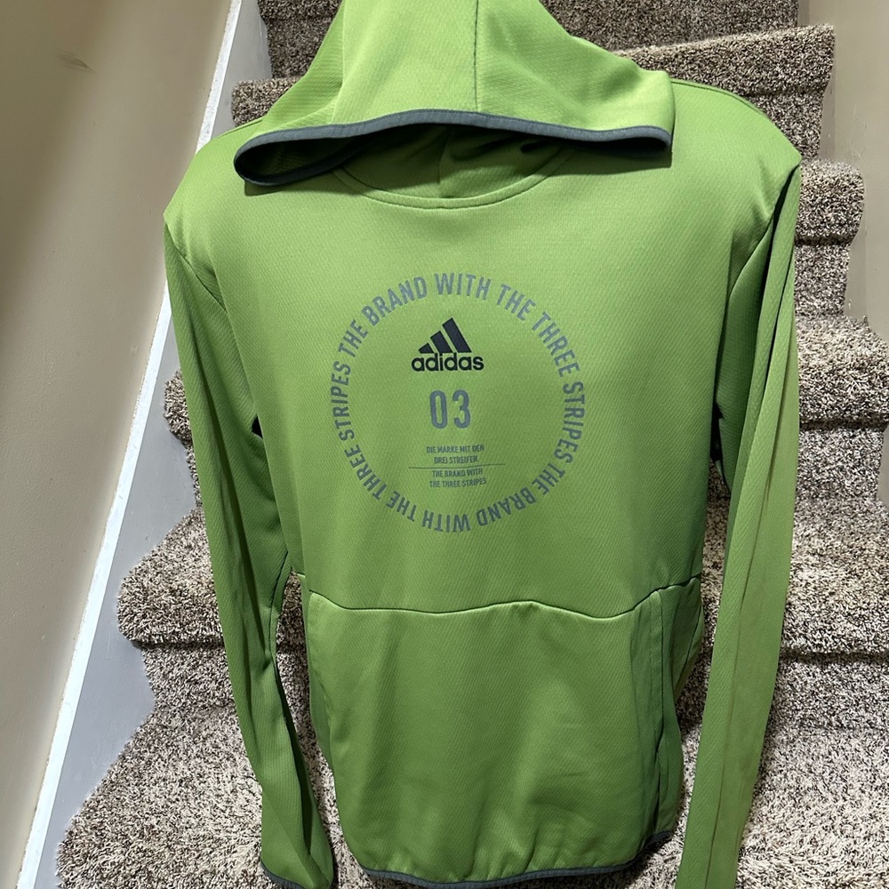 Sharp modern *ADIDAS ClimaWarm* lightweight athletic mens hoodie sweatshirt - L